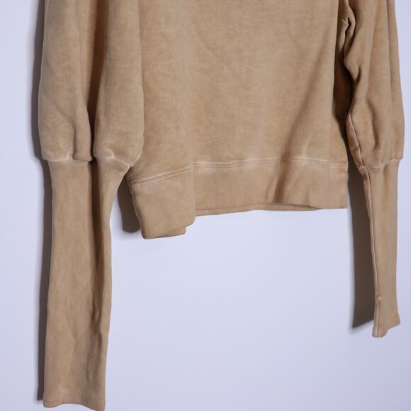 VERONICA BEARD Analeigh Sweatshirt Sand Long Puff Sleeve Pullover Women's XS - Picture 11 of 16